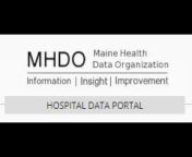 MHDO Data Warehouse Portal