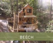 The Beech Treehouse is the perfect retreat for rest, relaxation and reconnection surrounded by nature. Features a spiral staircase leading to the upstairs master bedroom, bathroom with shower, kitchenette, living room with pull-out sleeper sofa, electric fireplace, wood-fired hot tub, fire pit, grill, seasonal outdoor shower, and wrap-around deck to enjoy to wooded views. *Pet Friendly*nnwww.hockinghillstreehousecabins.comn(614) 599-1899
