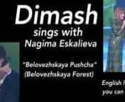 This is a duet Dimash sings with Nagima Eskalieva about the Belovezhskaya Forest in Northern Europe. This is not a strict translation but is modeled after the original lyrics. The words were chose to fit the song’s syllables so it can be sung in English.
