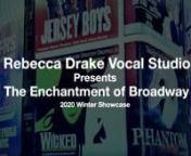 Rebecca Drake Vocal Studio 2020 Winter Showcase,
