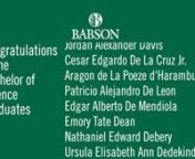 Babson Class of 2020 from class of 2020