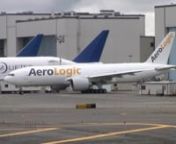 AeroLogic 777F D-AALG taxi test at Paine Field September 16, 2010.