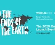 Join us as we look forward to Bangor Worldwide 2020. We&#39;re going to hear from a local Bangor girl serving in Cambodia, hear what&#39;s coming up in August, and David Meredith (Missions Director in Free Church of Scotland) talks about mission in the midst of a pandemic.nnThere will be a range of songs from local church groups, and it will last for about an hour.nnIf you would like more information about Bangor Worldwide please visit our website and if you wish to donate you can do so here: www.worldw