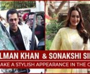 Salman Khan and Sonakshi Sinhakeeps it stylish while promoting their movie Dabangg 3. Watch the video to find out more.