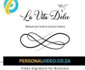 #PersonalVideo produced for La Vita Dolce, a Business of #BeautyBoutique.nnVisit La Vita Dolce&#39;s Business Website https://lavitadolce.co.za/ for more information.nLa Vita Dolce YouTube playlist of all Personal Videos:nhttps://www.youtube.com/playlist?list=PL1OIxMCq4hwgqhgngaNWoeh37yNcszaIBnnPersonal Video for Business is a great way to express your Business, to tell your audience who your Business is and what your Business do.nA Square Format of your Business Personal Video is a highly versatile