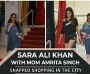 Sara Ali Khan is the favourite star kid on the block right now, and ever since she made her debut with Kedarnath, the actress is loved for her sheer humility. Today evening, she was clicked with her mother Amrita Singh, and she sure looked extremely happy post her outing. She kept the look casual and put together an all-black &#39;pilates like&#39; look while her mother Amrita wore a plain kurta and kept it simple as always.