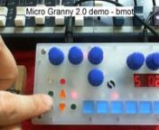 If you&#39;re interested in Bastl Instruments&#39; fantastic granular sampler the MicroGranny 2.0 this video is for you! I run through the main features, then record directly to the Micro Granny&#39;s built in mic and spend a few minutes messing with the resulting sample. There&#39;s no midi sync in this video.but I might do another one to show it playing together with a few instruments. nnTo avoid disappointment please note this is purely an instructional video, there&#39;s no
