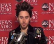 Jared Leto of 30 Seconds to Mars stopped by ABC News Radio to chat with David Blaustein about the bands new album entitled