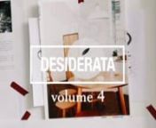 Desiderata Volume 4: The Food Issue from hot ili