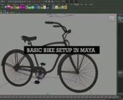 Use a curve to create the bikes chain pieces using an animated snapshot in Maya, and uses that same curve to create a spline IK Joint Chain that will eventually drive the chain pieces that will be controlled by an Expression.nnThis is my final expression, your might change depending the name you used for your bike&#39;s pieces.nnChainCurve.rotateX = ChainSetUp.rotateX;nChainA.rotateX = ChainSetUp.rotateX;nChainB.rotateX = ChainSetUp.rotateX;nPedalA.rotateX = ChainSetUp.rotateX;nPedalB.rotateX = Chai