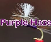 This week we are going to be tying a great dry fly.... The Purple Haze. It catches lots of fish and should have a place in your box. Watch the video and check out the full story at http://montanaguideflies.com/how-to-tie-a-purple-haze/