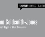 May&#39;s global CreativeMornings theme was &#39;Backwards&#39; and Vancouver was fortunate to host former West Van Mayor Pamela Goldsmith-Jones as our presenter. As usual, this event could not have been possible without our presenting sponsor R&amp;M Trade Laminating and the support of our ongoing support partners The Province of BC, GDC/BC, Dodson Conference Centre, Ethical Bean Coffee, and Fusion Cine.nnPam is not a creative professional per se, but is highly regarded as an effective, creative person. As
