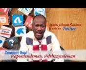 Connect with Apostle Johnson Suleman on the various social platforms