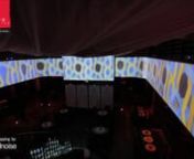 To celebrate the month of Ramadan, Bushido Restaurant from Ritz Carltoon Group at Kingdom of Bahrain, hired us to create a 3d Mapping system to decorate the main room of his Japanese Restaurant. nnOur premises when we got the project, were to respect the Islamic tradition and do indoor design with an innovation audio visual piece.nnThe projections covered the 360-degree room with eight video projectors in “blending” mode. This projection of 48 meters required 3d Mapping contents of 8,196 pix