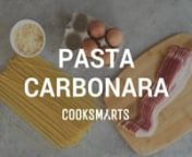 Pasta carbonara is a classic Italian dish and it&#39;s so easy to make! nnClick here for one of our favorite carbonara recipes (+ 3 free meal plans): https://mealplans.cooksmarts.com/recipe/696