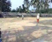 Komli team playing cricket at Prakruti resort