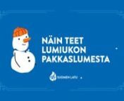 Lumiukkomaakarin ei tarvitse odotella suojasäätä. Lumiukon voi näillä Suomen Ladun ohjeilla tehdä helposti myös pakkaslumesta.