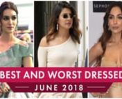 June has just ended and that brings us to another episode of the Best and Worst dressed of the month where we pick some of the best and worst looks of our favourite stars and break down the look just for you. From Kareena Kapoor Khan to Deepika Padukone to Priyanka Chopra to Kareena Kapoor Khan, to name a few, our list consists all our famous Bollywood beauties. June sure did serve us some really amazing looks, so let’s find out who is on our Best and Worst dressed list. nnStay tuned in for mo