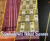 Sambalpuri Sarees - A name by which Odisha represents itself in the global level. It has seen the whole era of weaving technique right from its origin to the modern times. Lots of efforts have been made to outclass this, but its glory has been intact.nnWatch this video till end and respect this Master Piece from Odisha..!!