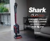 Deep cleaning, without the cord.nnIntroducing the Shark DuoClean Cordless Upright with Powered Lift-Away and TruePet, designed for homes with pets. Combining the freedom of a cordless vacuum with the incredible performance you have come to expect from our advanced upright technologies.nnPowered Lift-Away instantly converts your upright into a lightweight portable vacuum cleaner, giving you the freedom to clean stairs, curtains, ceilings and high shelving. Motorised brush rolls continuously rotat