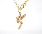 Tinkerbell Fairy Charm Bracelet in 9ct Gold from 9ct