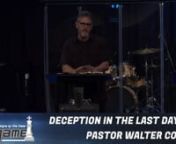 DATE: Sun. Sept. 27,2020nTitle: Deception in the Last Days (part 2)nSeries: End GamenSpeaker: Walter ColacenPassage: Isaiah 59:11-15 and Variousn nThanks for joining us for Christ Community Church IV online! We would love to add you to our online community! Go to: ccciv.org/connect to find our digital connect card! Please take a moment to fill it out so we can continue to stay in touch with you. I could use your feedback about how the online service is working for you, plus we want to continue t