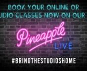 Pineapple LIVE - Book livestream and in-studio dance classes at the world-famous Pineapple Dance Studios in Covent Garden, London. Download the Pineapple LIVE App for iOS and Android deviceshttps://www.pineapple.uk.com/