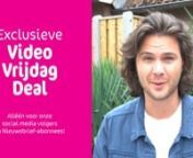 Video Vrijdag Deal.nnAmpt van Nijkerk 3 daags Diner arrangement voor slechts 92,- (van 149,-)