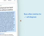 Watch how Buoy navigates users through self-diagnosis, care recommendations and follow-up.