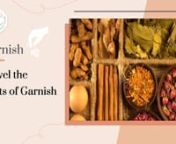 Garnish refers to the enhancement of the look, taste and texture of dishes by the smart use of ingredients and that’s what I, Chef Payal Gupta, want to share through my new You Tube series Garnish!! Watch me unravel my food styling experiences in this exquisite promo video. Garnish need not be restricted to mere mint, coriander and onions….it can also include black Arabic lemons, cerulean blue cornflowers, Himalayan pink salt, chilly threads and Dubai rosebuds.Learn all that you can expect