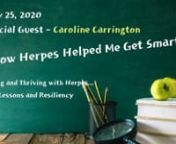Find Caroline at https://www.jewelinthelotuscoaching.comnSubscribe to Carline&#39;s Patreon at https://www.patreon.com/SarasaTantra/nnSubscribe to Midori&#39;s Patreon at https://www.patreon.com/PlanetMidorinnRecorded July 25, 2020nJoin Caroline Carrington to learn how being herpes positive helped her make smarter choices around safer sex and reveals how she&#39;s keeping her family safe in the current pandemic.Both Caroline &amp; Midori have been passionate about de-stigmatizing herpes for many years. Th