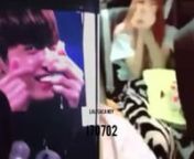 lisa and jungkook are sending mini love to us from lisa and jungkook