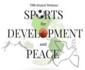 What if you could foster peace, promote mutual understanding, and empower a community through a game of football or ultimate frisbee?n Guess what?....You can!nnSports are universal bridges to overcome differences in culture and develop cross-cultural communication. Watch the YES Alumni Sports for Development and Peace webinar to learn from experts and alumni about projects and activities that use sports to promote development and peace. Alumni, on-program students, and organizations will learn h