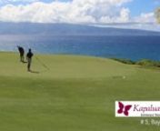 5th hole -par 3, 135-205 yardsnnKapalua&#39;s Bay Course opened in 1975 and in that time has hosted over 20 major professional tournaments - the most of any neighbor island course in the state of Hawaii. From the first live prime-time televised event in golf at the 1983 Kapalua International to the Kapalua LPGA classic some 25 years later, The Bay Course has consistently faced the best players in golf and withstood the test of time and technology. nnGreat champions and stories have emerged here, s