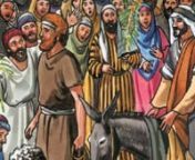 Referensi Kitab Suci Injil: Matius 21: 1-11nIsa memasuki Yerusalem dengan keledai, dan orang-orang berseru,