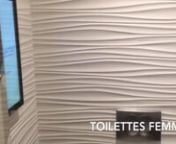 Vidéo présentant le dispositif d&#39;affichage digital aux toilettes (DOOH) de la régie publicitaire LittleCorner dans le centre commercial Waves Actisud propriété de la compagnie de Phalsbourg.