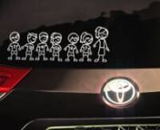 Soccer Moms need lots of space to get all the kids to practice.Introducing the Toyota Sienna - a perfect intersection of Soccer Mom and Stick Figure Family.