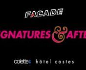 2017 / 02 / 23: LAUNCHING FAÇADE AT COLETTE…nAND AFTER AT HOTEL COSTES. nAt colette, that evening, no gently sitting author, pen in hand, but all the performers of the