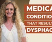 When someone says they have a dysphagia diagnosis, it’s important to remember that dysphagia is not actually a disease. It’s a symptom or result of a disease, condition, or injury.nnAnd as SLPs, we *do* need to have a thorough understanding of the causes of dysphagia so we can best help our patients get the treatment they need.nnBut luckily, you don’t need to go to medical school to understand them all. nnIf you’re looking for an easier way to recognize conditions that cause dysphagia, y