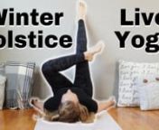 Restorative Yoga for Winter Solstice &#124; Yoga with Melissa 636 nMy book is coming out soon! ��https://melissawest.com/book/ n�Join Our Membership Community �http://bit.ly/ywmmembership nnWinter solstice occurs between December 20 and 22ndin the Northern hemisphere and June the 20 and 22nd in the Southern hemisphere. It represents the shortest day and the longest night of the year. Here we sink into the depths of darkness and most likely tiredness envelopes us. It is a perfect time of yea