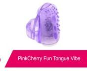 https://www.pinkcherry.com/products/pinkcherry-fun-tongue-vibe (PinkCherry US)nhttps://www.pinkcherry.ca/products/pinkcherry-fun-tongue-vibe (PinkCherry Canada)nn--nnWanna add a little tingle to your tongule? Why the heck not!? Our stupendously sexy, simple and always playful PinkCherry Fun Tongue Vibe was designed to slip comfortably over your (or their) tongue. Needless to say, the Fun Tongue could definitely come in handy when heading down south.nnTiny, discreet and low-volume, the Fun Tongue