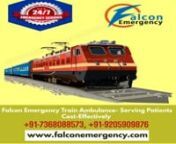 Each call made to the help desk of Falcon Emergency Train Ambulance in Patna and Ranchi is recorded, reviewed and, evaluated to ensure full compliance with all protocols and procedures. Our service is equipped with the latest in computer-aided dispatch systems and advanced technologies that allow for real-time supervision.nnWeb@ http://bit.ly/2W68evqnMore@ http://bit.ly/2KZsUBinYouTube Link: - https://youtu.be/a3Q-PQuZW2I