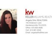 1011 Heritage Dr Unit 1011 Madison TN 37115 &#124; Angela DillsnnAngela DillsnnAngela Dills is a Realtorr with Keller Williams Realty working in the greater Nashville area. She enjoys working with clients of all backgrounds to make selling their homes as easy as possible. Angela also finds great reward in putting first-time buyers and even more experienced buyers into the home or their dreams, or the home that gets them to their dreams. She believes in transparency is all transactions, and takes seri