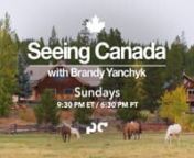 Episode Descriptions for Seeing Canada season four nnEpisode 401. Indigenous Tourism and Art in South Eastern Ontario nCanadian journalist Brandy Yanchyk meets the rare and endangered Ojibwe Spirit Horses and makes a corn husk doll at the Mādahòkì Farm in Ottawa’s Greenbelt. nThen Brandy travels to Akwesasne where she makes traditional Mohawk cornbread. In Kingston she learns to paint with artist Francisco Corbett at the Agnes Etherington Art Centre. n nEpisode 402. New Brunswick and a 1000