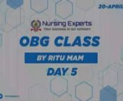 OBG CLASS BY RITU MAM - 5 (online crash course 2023 batch) from ritu mam