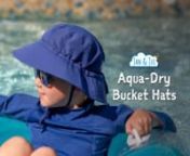 From sunny days to the unexpected rain shower, these hats are ready for anything! Jan &amp; Jul&#39;s Aqua-Dry Bucket Hats provide rain-or-shine protection, while staying out of the face with reinforced stitching. Stay comfortable in and out of the water with lightweight quick-dry fabric, a breathable mesh liner and cotton sweatband. This Gro-With-Me® sun hat is guaranteed to fit your little one with an adjustable head drawstring and adjustable chinstrap.nnShop now: https://janandjul.com/nFollow us