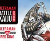 The BATTLE KAIJU SERIES #01 - ULTRAMAN VS RED KING set collects 16 Red King episodes from across the Ultraman franchise, starting with their first appearance in the original Ultraman series and continuing through to 2019’s Ultraman R/B.Alongside the original Red King, this collection presents multiple versions of the monster, including an animated Red King, a Red King controlled by the mind of a teenage girl, and the powered-up, Popeye-armed EX Red King.
