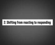 Supermind 2. Shifting from reacting to responding from supermind