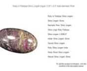 Click here&#62;thttps://amzn.to/3Tltme9&#60;to see this product on Amazon!nnnnAs an Amazon Associate I earn from qualifying purchases. Thanks for your support!nnnnnnRuby in Feldspar Shiva Lingam lingum 3.25