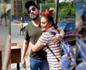 ‘Abhi hum log dost hai’: Rakhi Sawant and Mika Singh bump into each other 15 years after their infamous ‘kiss controversy’. On Wednesday, Rakhi Sawant and Mika Singh were snapped outside a café. In 2006, Mika had landed himself in trouble for forcibly kissing Rakhi Sawant. After which, Rakhi had reportedly filed a case of molestation against the singer. Angad Bedi and Neha Dhupia along with their little munchkin Mehr get clicked outside a clinic. TV actor Jay Bhanushali and Mahhi Vij we